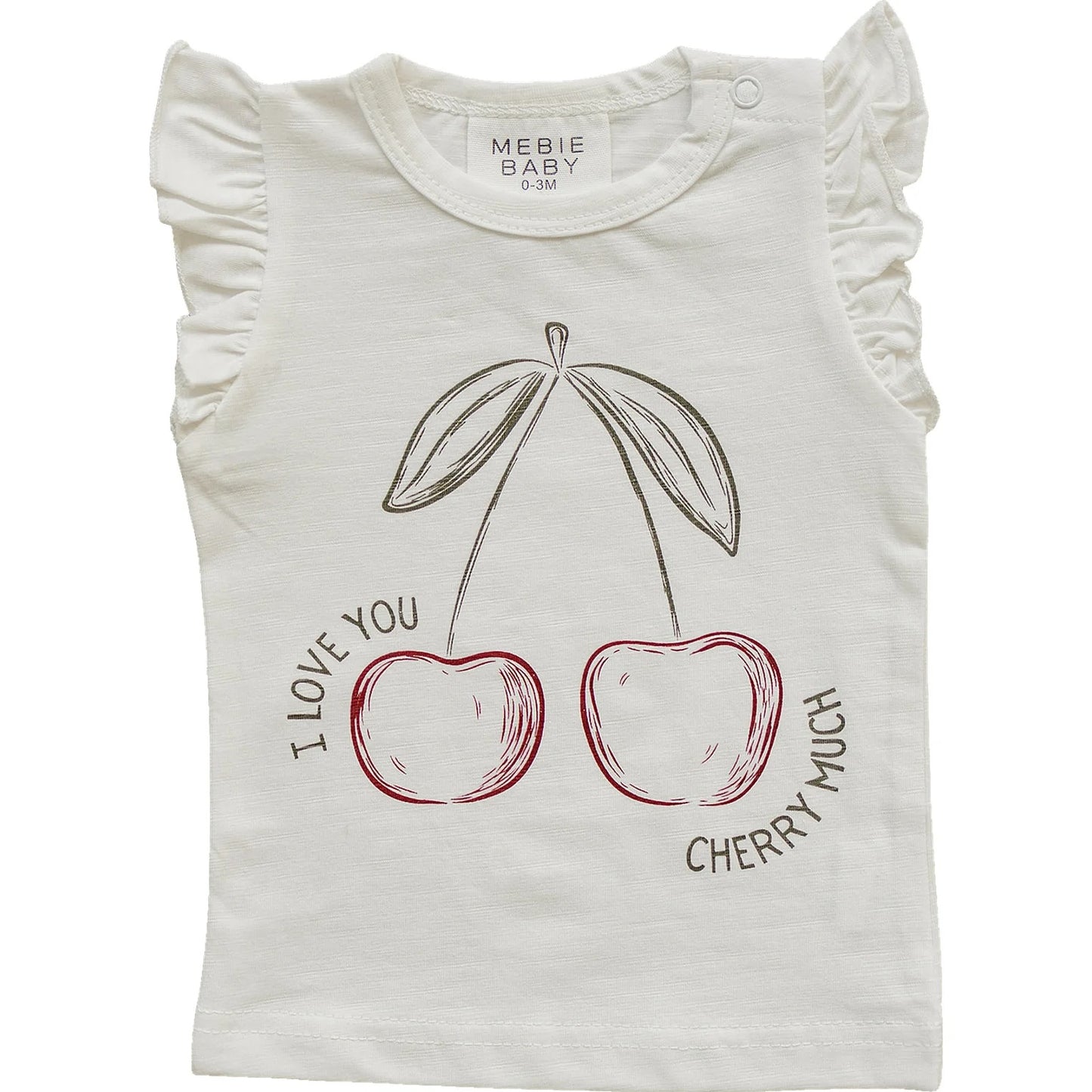 Ruffe Tee I Cherry