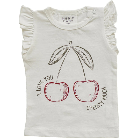 Ruffe Tee I Cherry