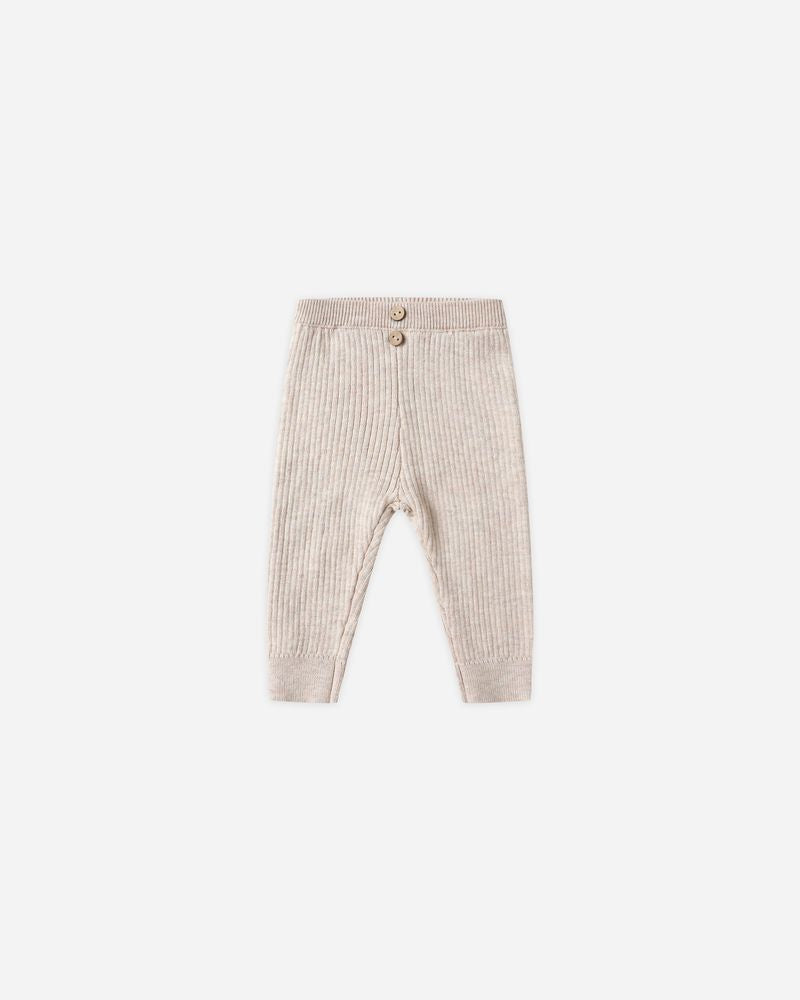 Rib Knit Legging | Heather Oatmeal