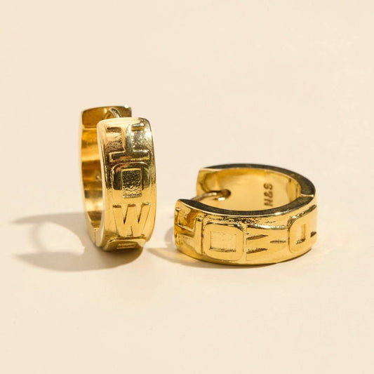 Gold Hoop Earrings | University of Iowa