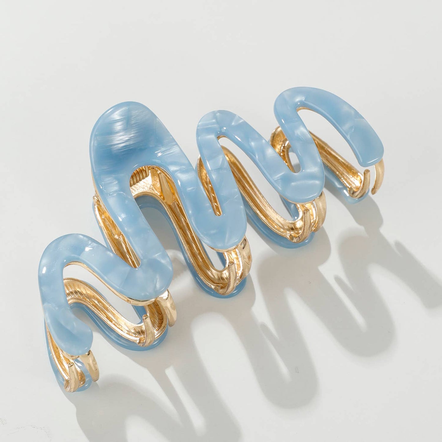Large Willow Metal Squiggle Claw Clip | Coastal