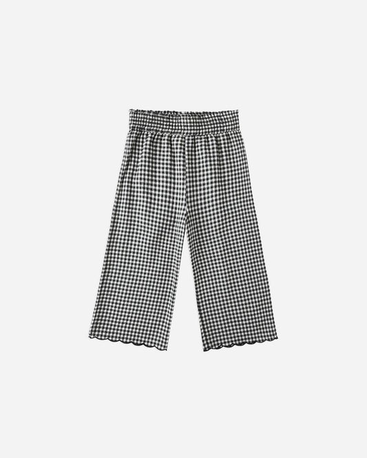 Wide Leg Pant | Black Gingham