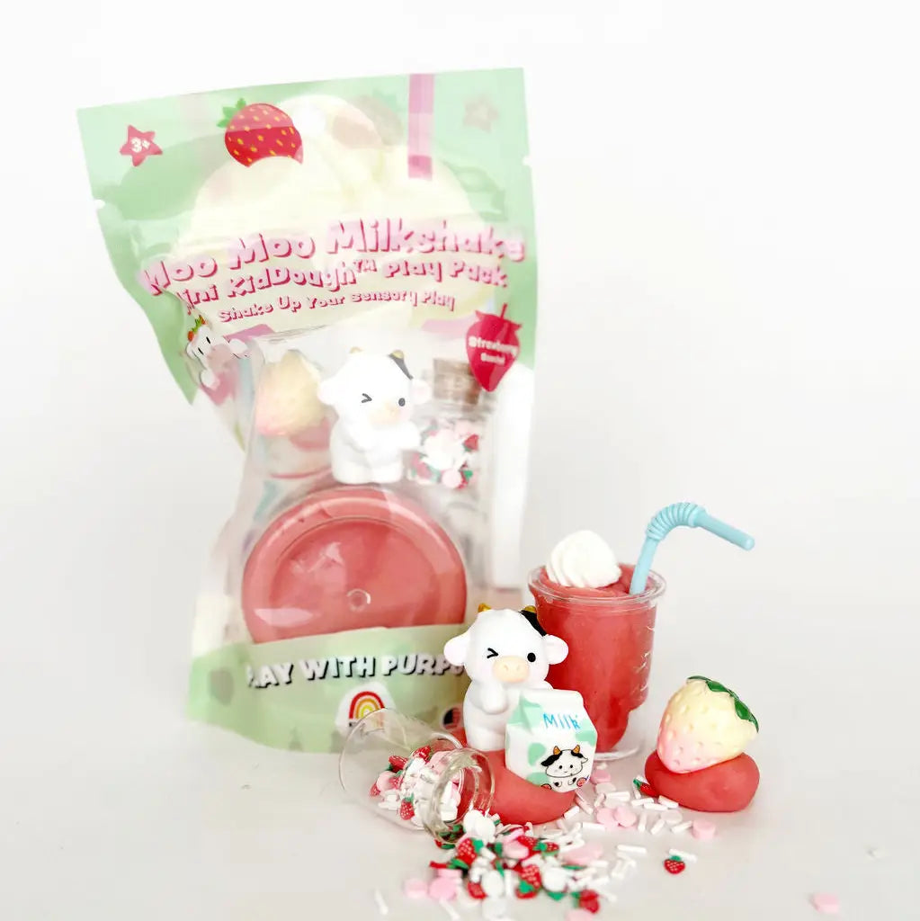 KidDough Mini Play Pack | Moo Moo Milkshake