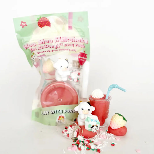 KidDough Mini Play Pack | Moo Moo Milkshake