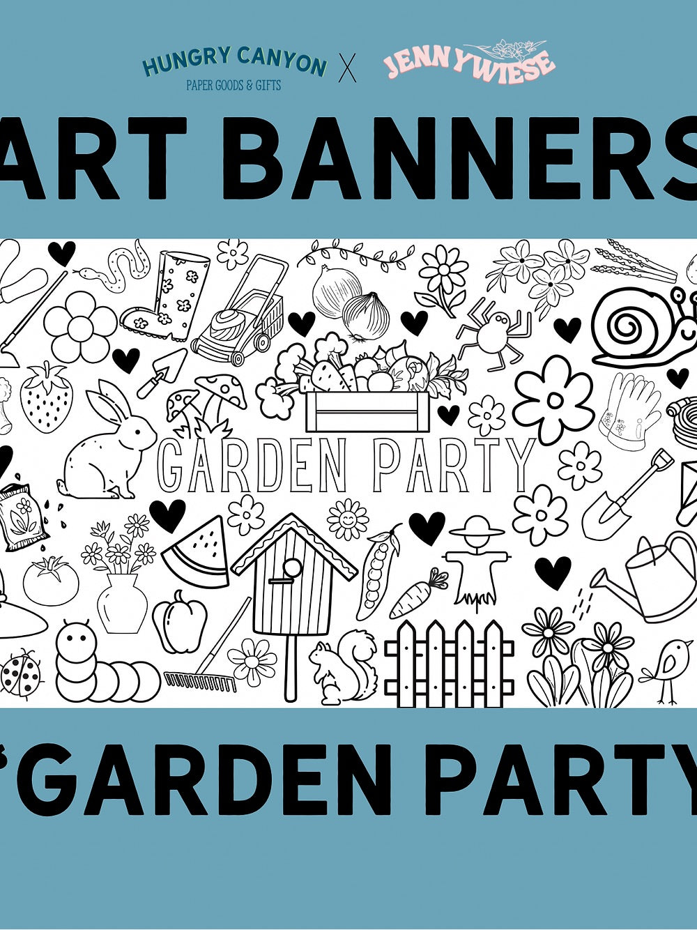 Art Banner I Garden Party