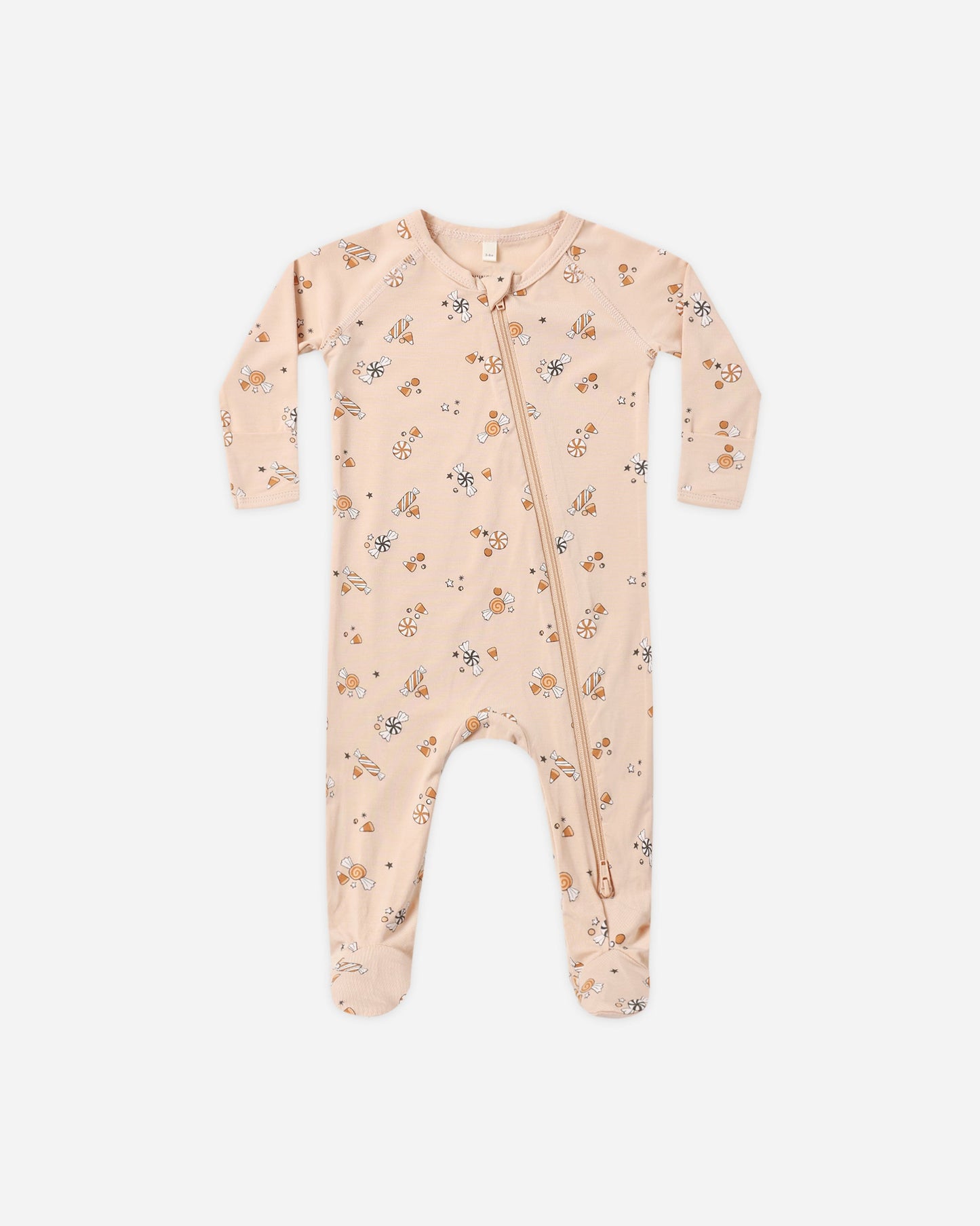 Bamboo Zip Footie | Candy