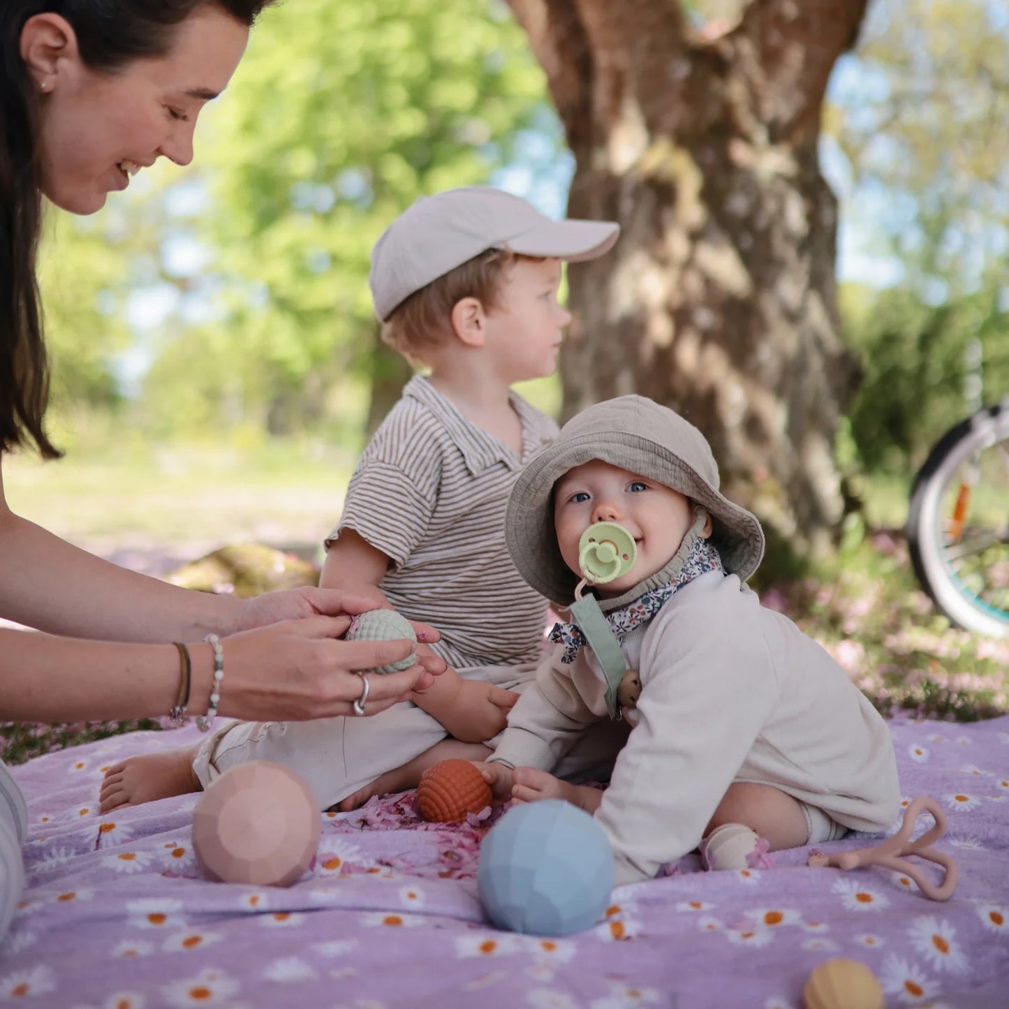 Nesting Spheres Sensory Toy I Blush