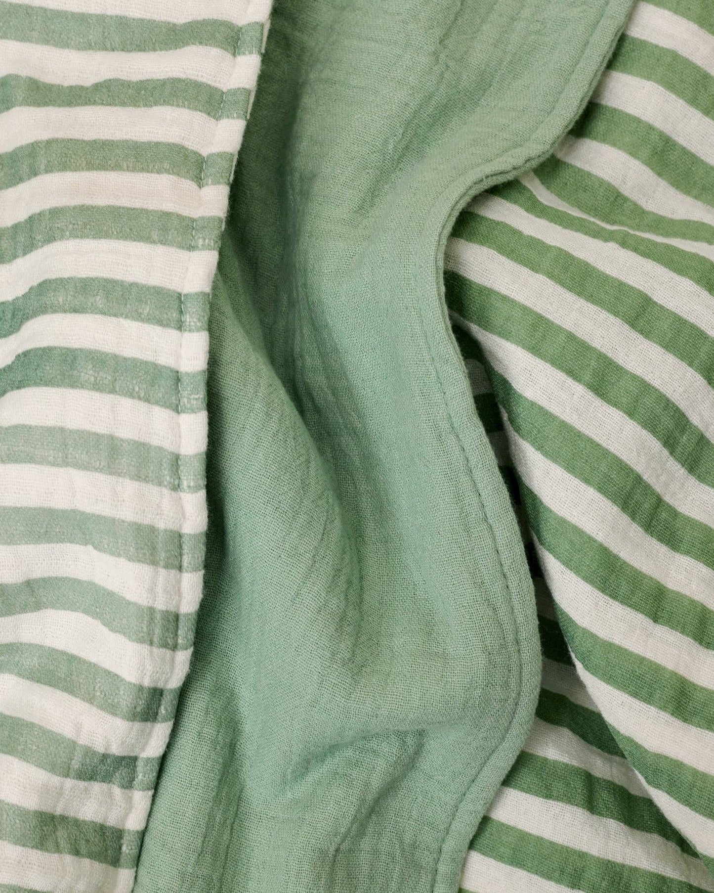 Organic Muslin Burp Cloth 3pk | Sage Strip