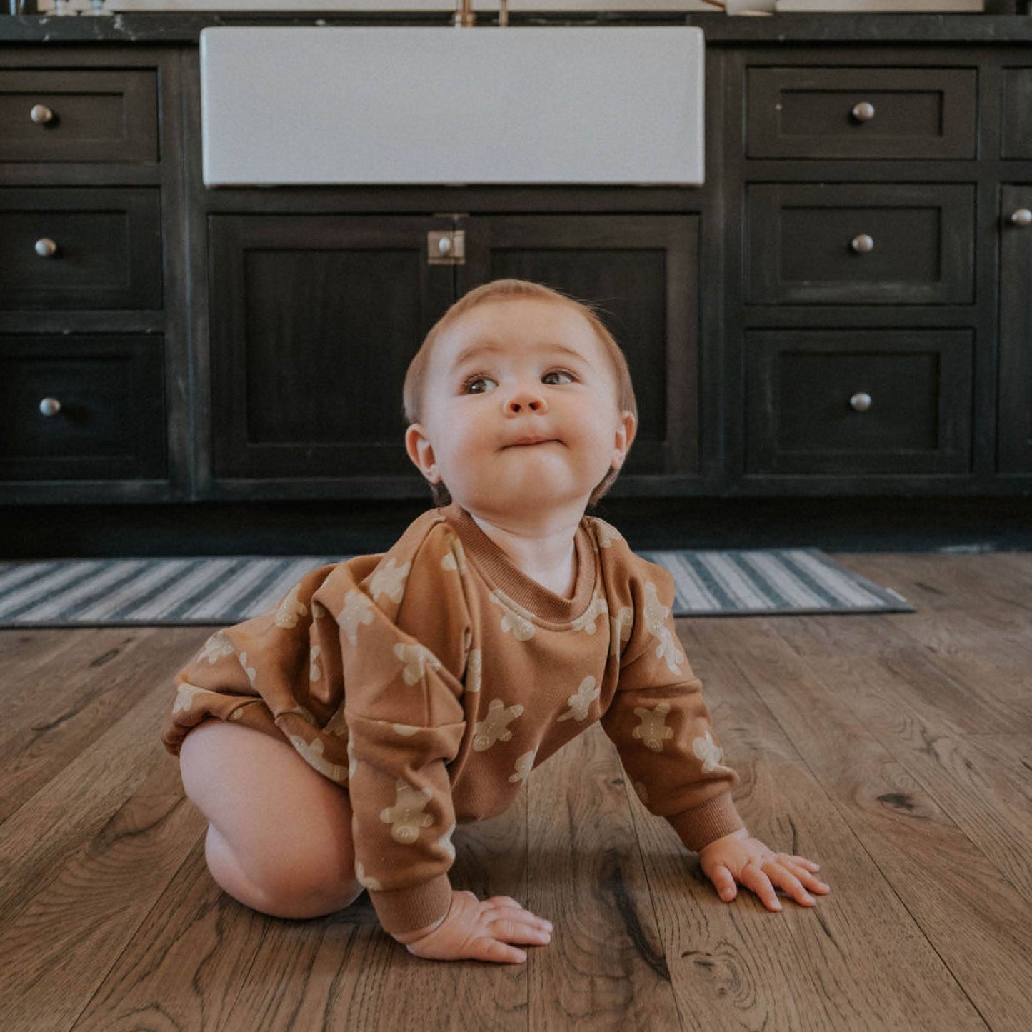 Bubble Romper I Gingerbread