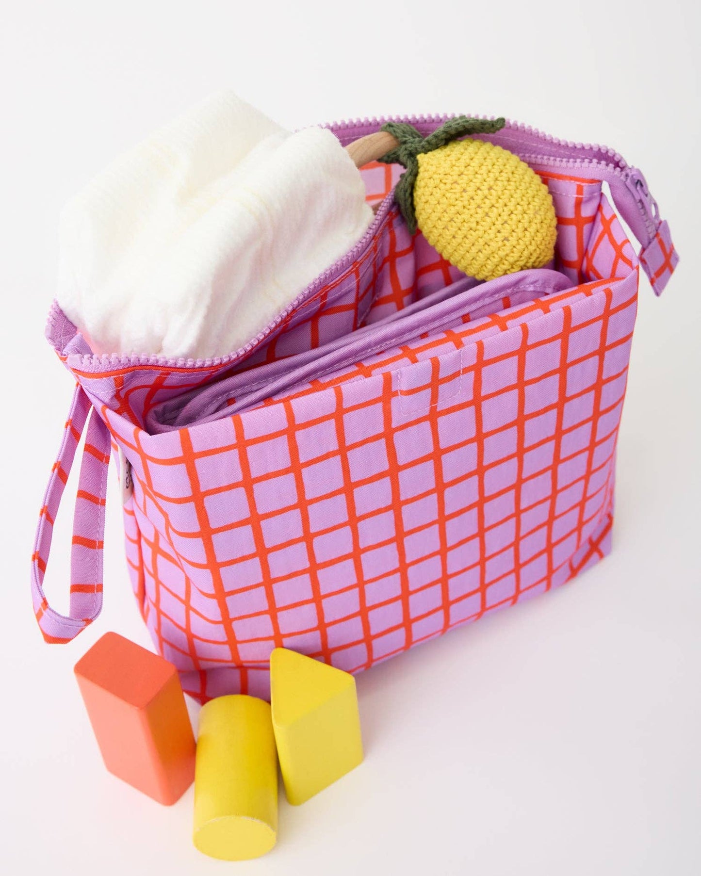 Fall Colors: Quick Change Kit Bag: Orchid Grid