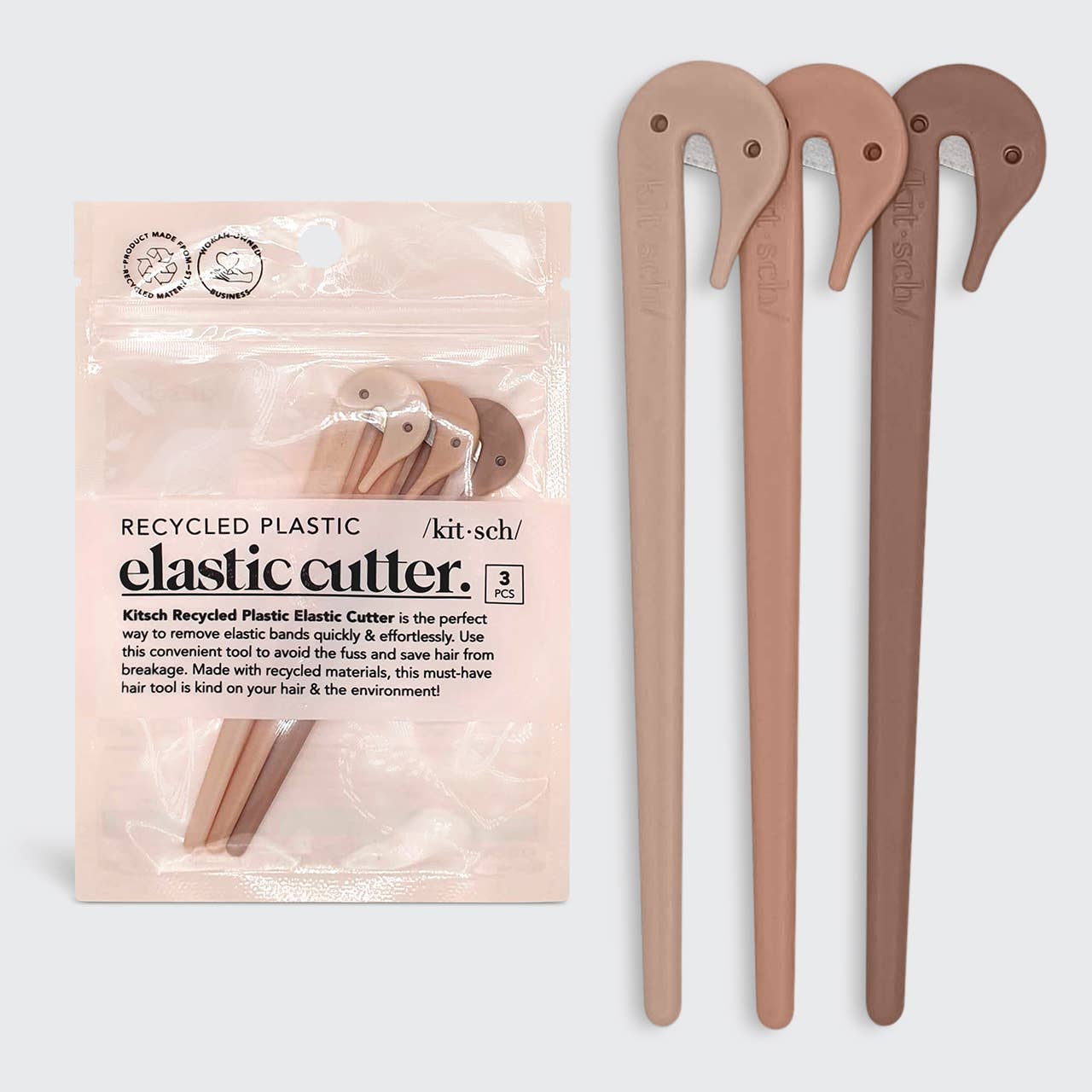 Eco-Friendly Elastic Cutters 3pc Set | Multi-coloured