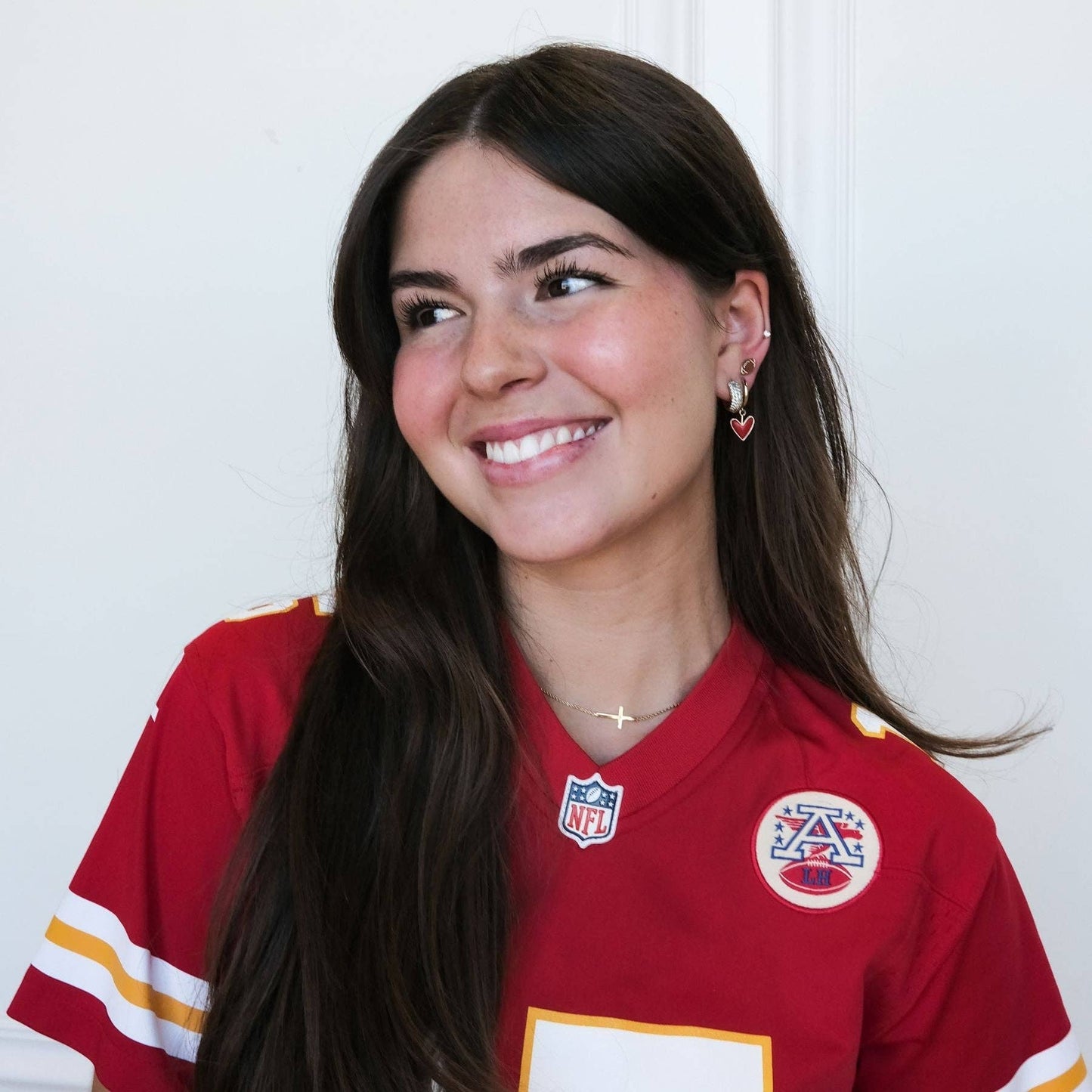 Football Game Stud Earrings: Gold / One Size