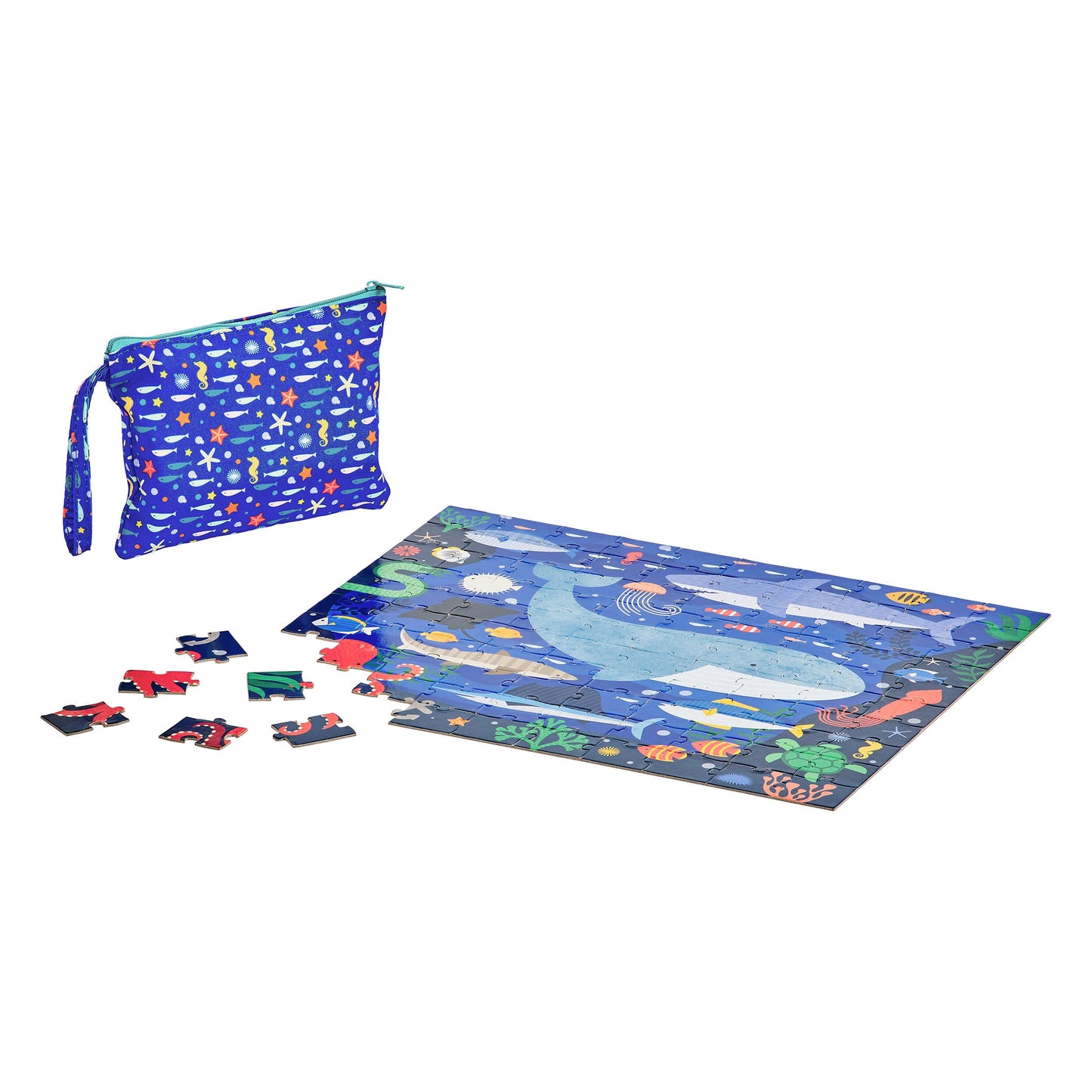 Two Sided On-The-Go Puzzle I Under The Sea