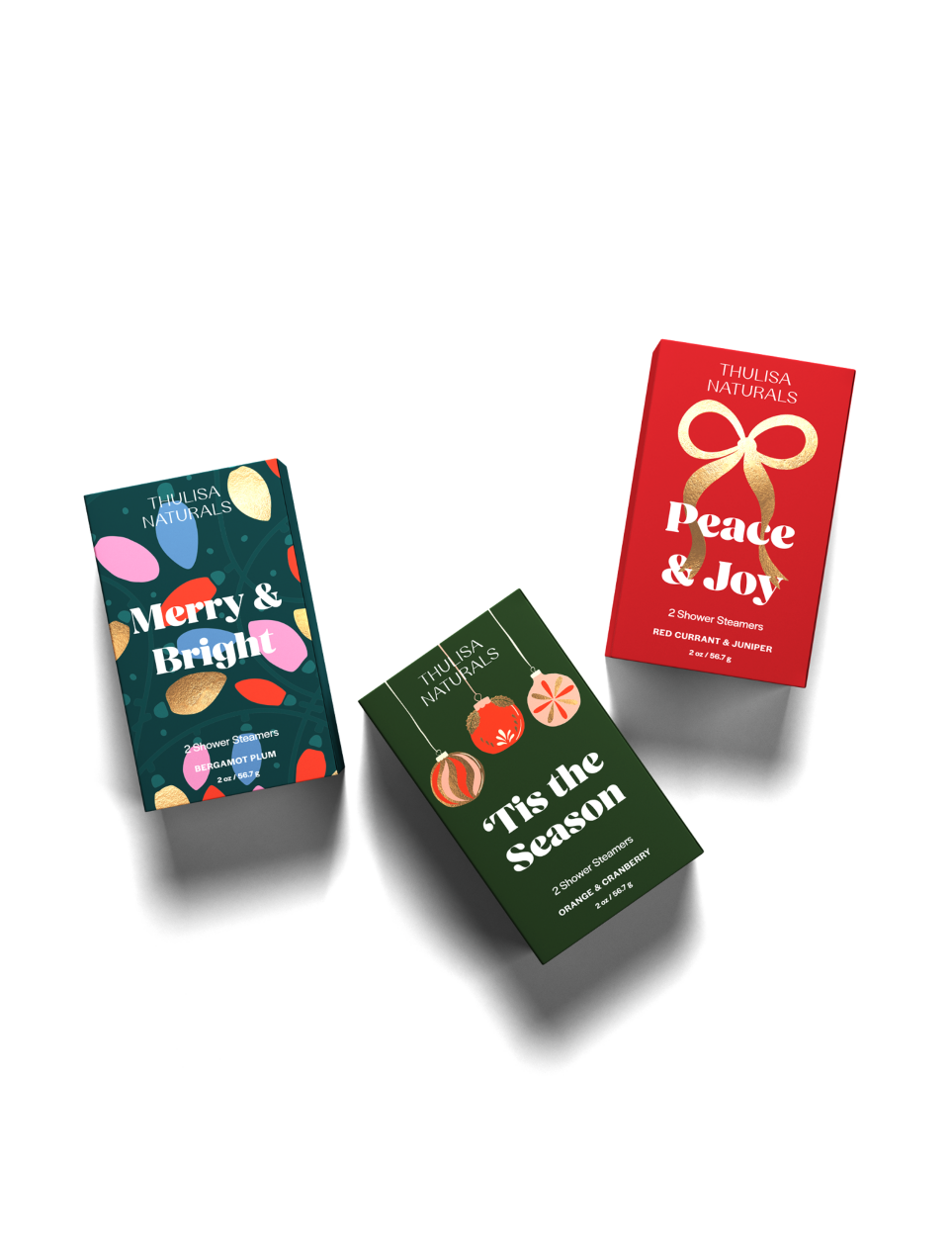 Holiday Shower Steamers | Bergamot Plum