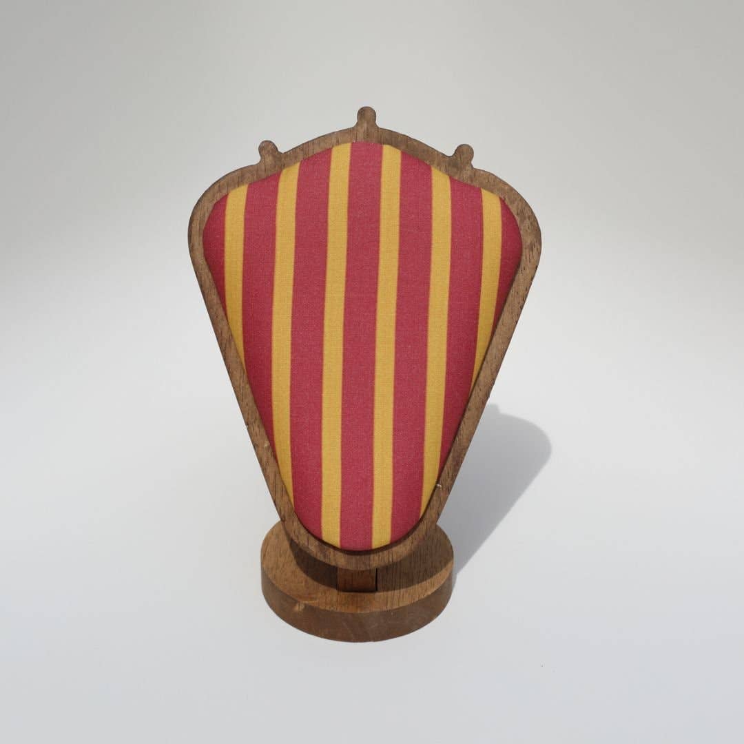 Custom Necklace Display Bust: Red & Yellow