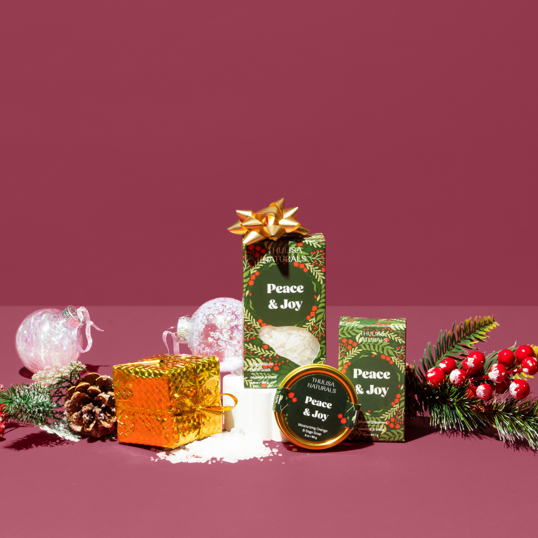 Holiday Christmas Shower Steamers | Orange and Sage