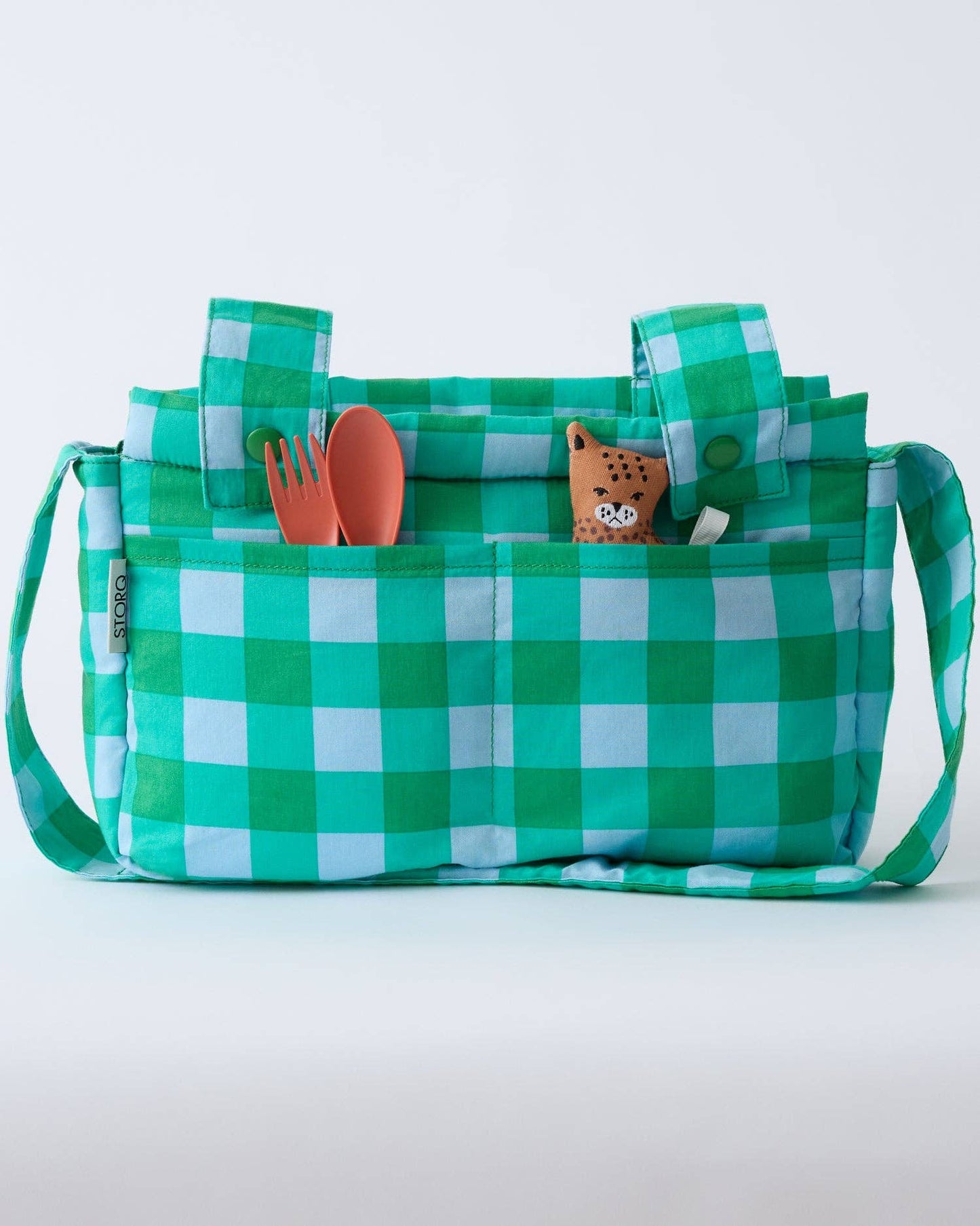 Fall Colors: Stroller Party™ Caddy Bag: Black Grid