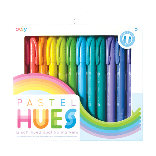 Soft-Hued Dual Tip Markers | Pastel Hues