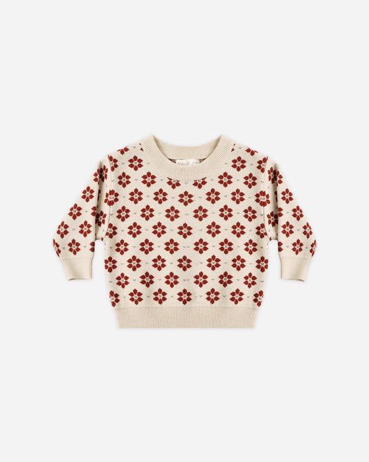 Knit Sweater | Poinsettia