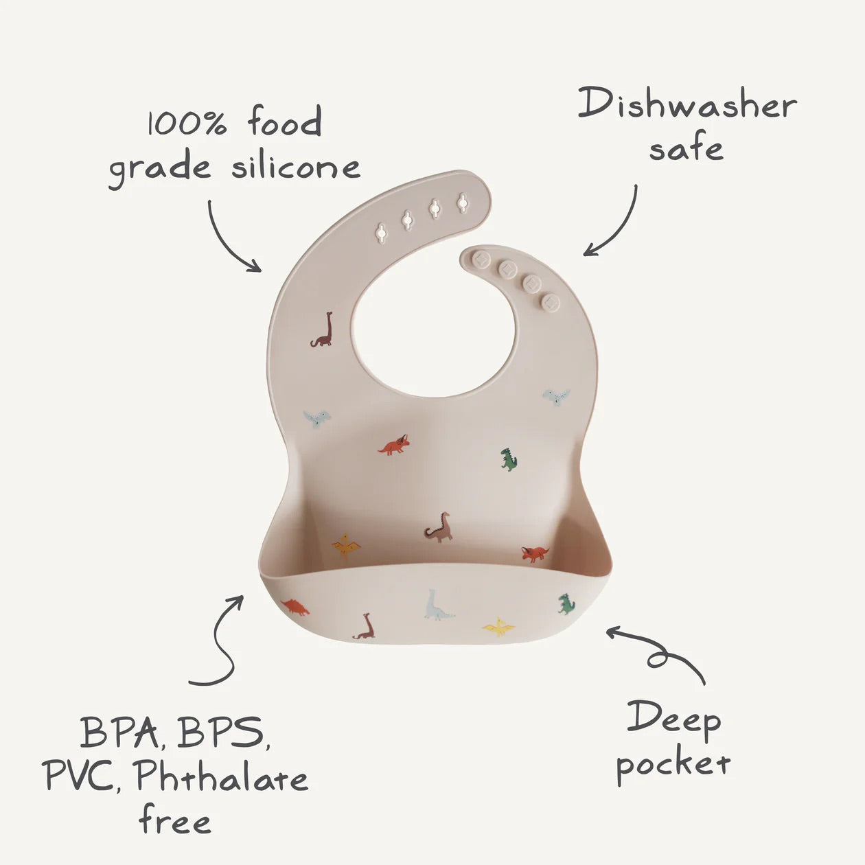 Silicone Baby Bib I Butterflies