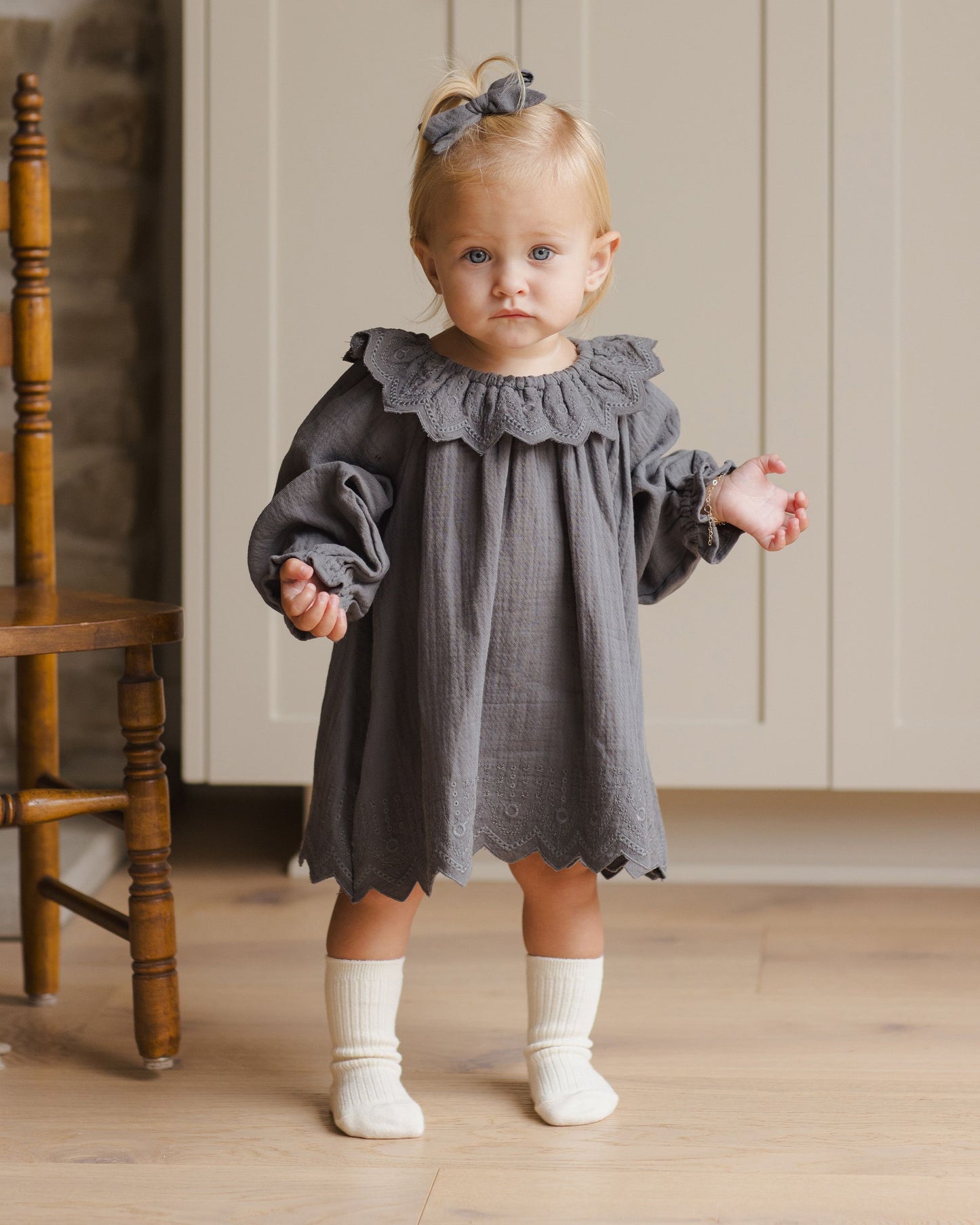 Long Sleeve Isla Dress I Indigo