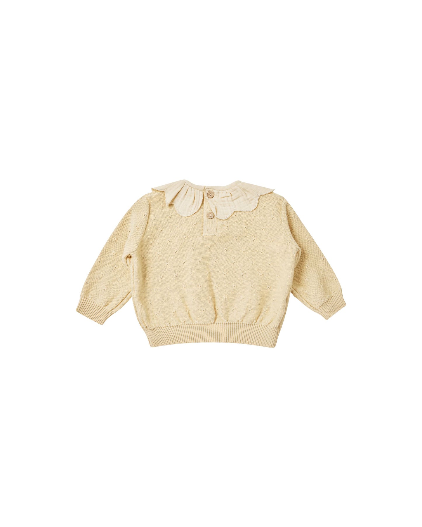 Petal Knit Sweater I Lemon