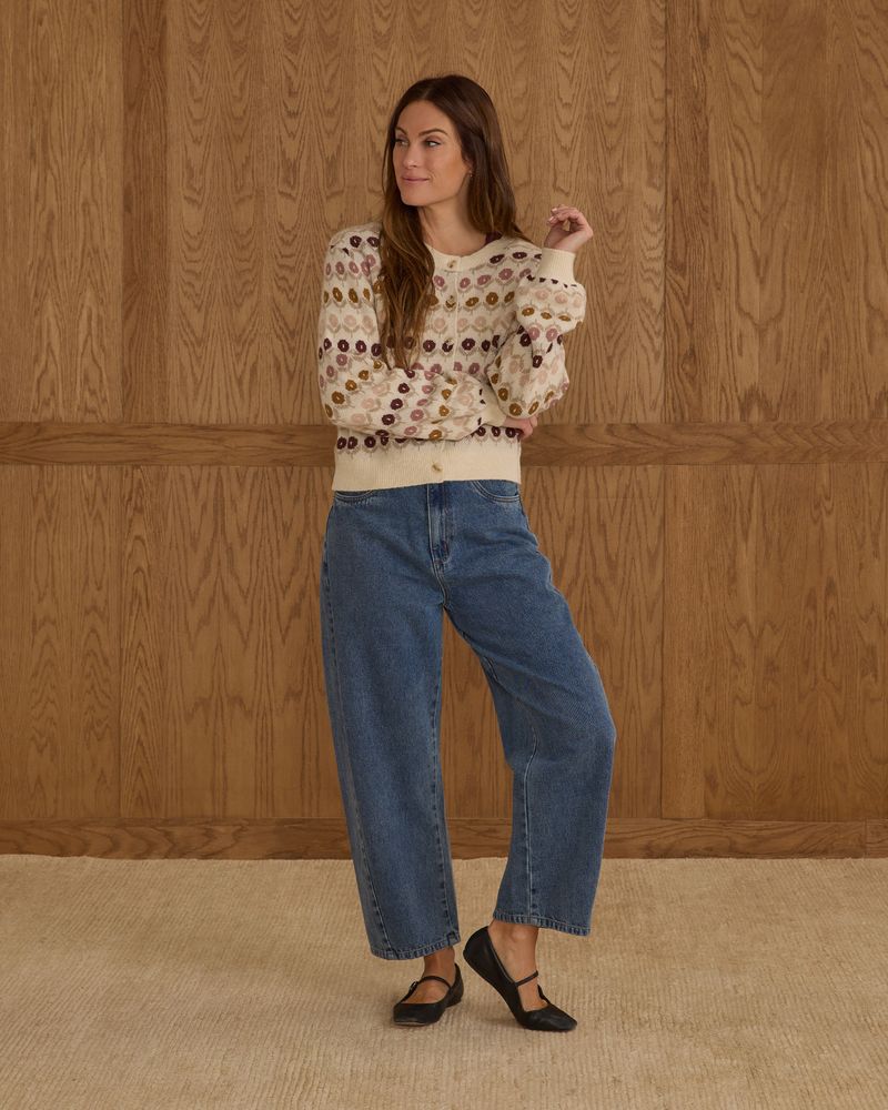 Cheyenne Cardigan || Floral Jacquard
