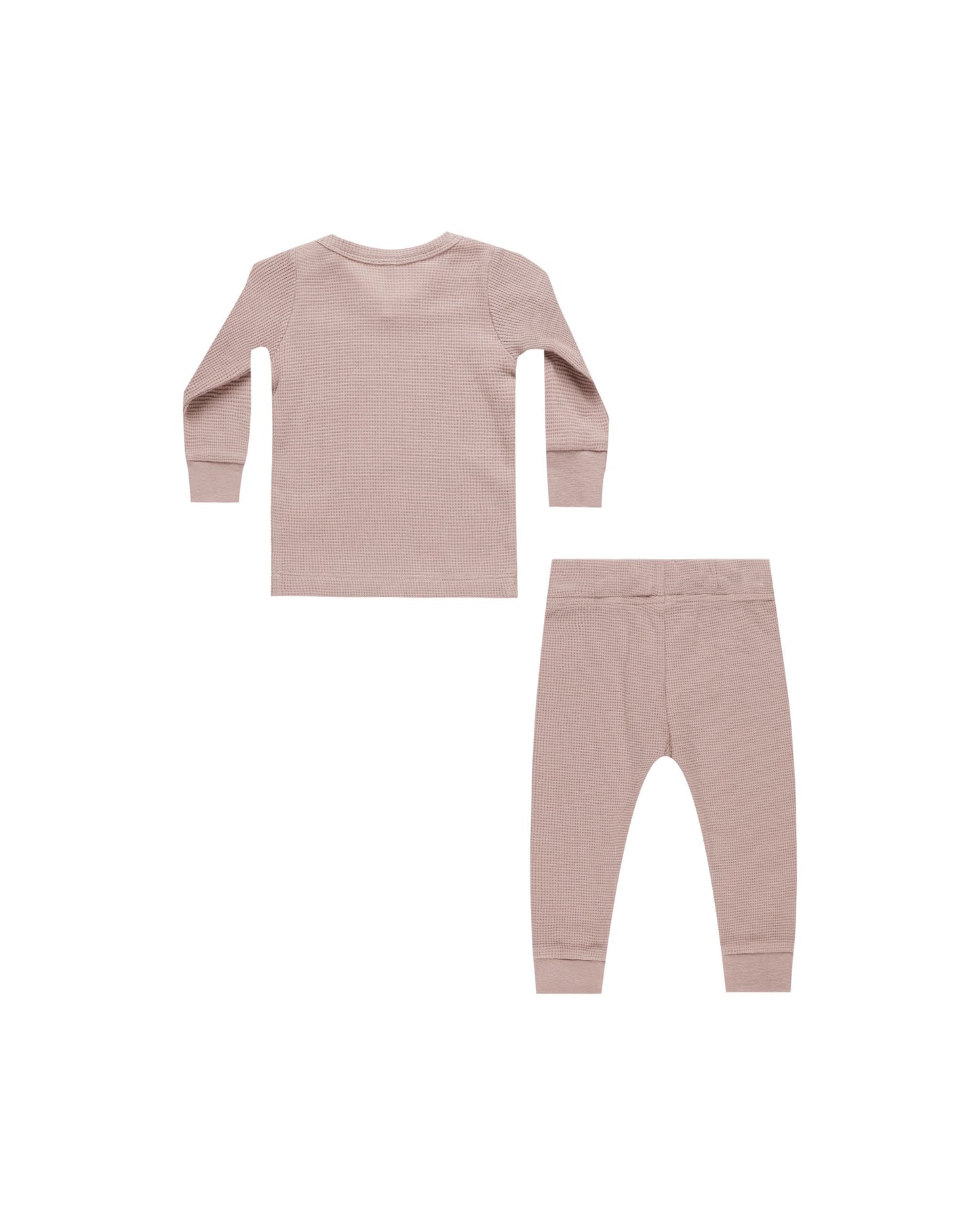 Waffle Top + Pant Set I Mauve