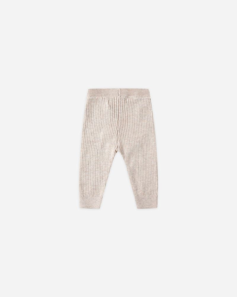 Rib Knit Legging | Heather Oatmeal