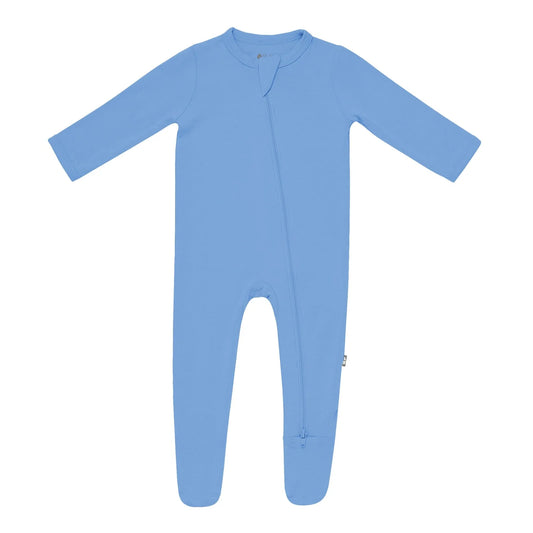 Zippered Footie I Periwinkle