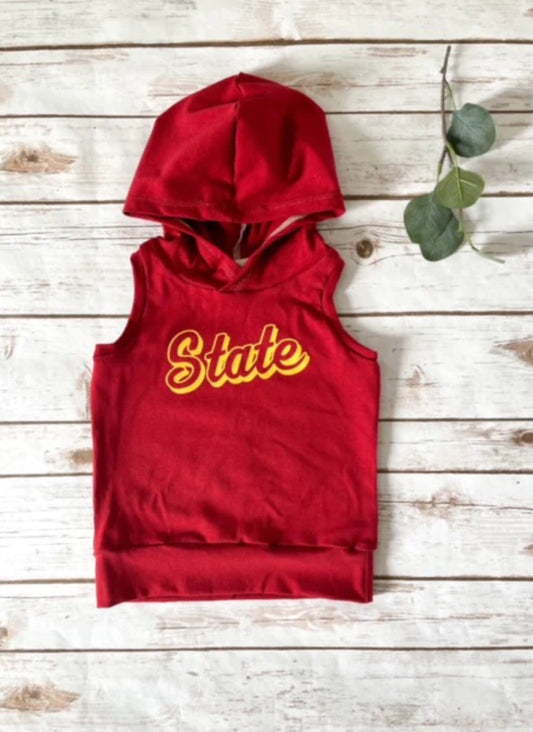 State Hooded Tank Top