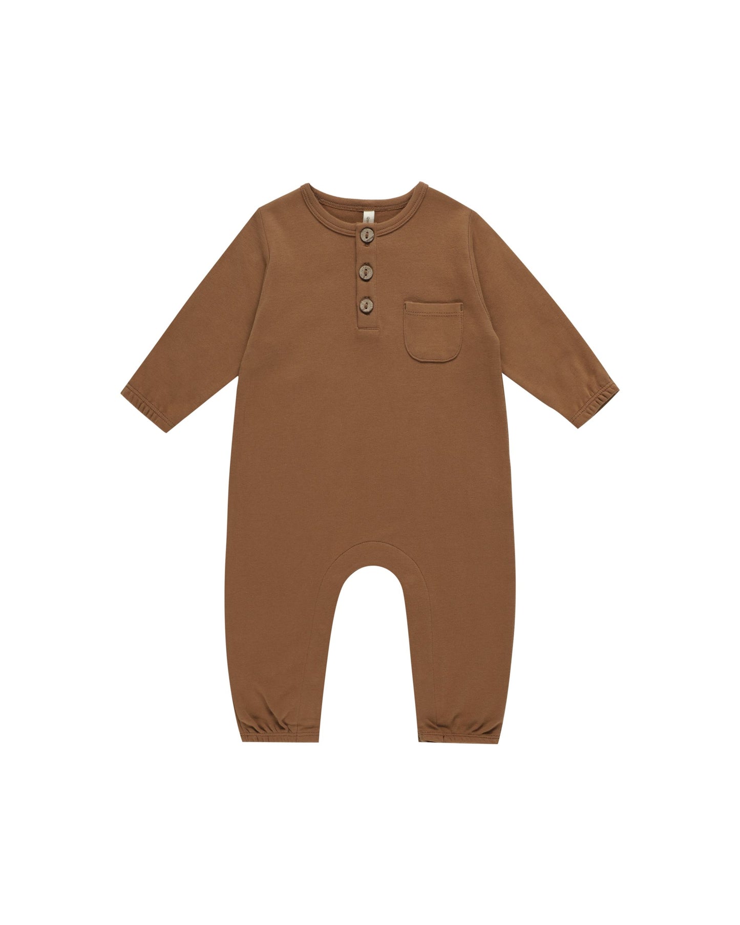 Long Sleeve Pocket Jumpsuit I Cinnamon