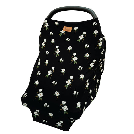 Car Seat Cover I Midnight Magnolia