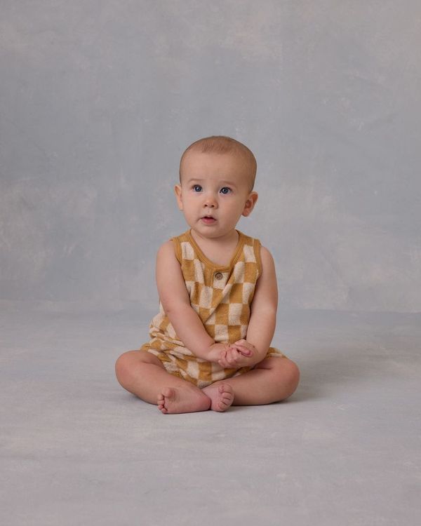 Baby Tank Set I Marigold Check