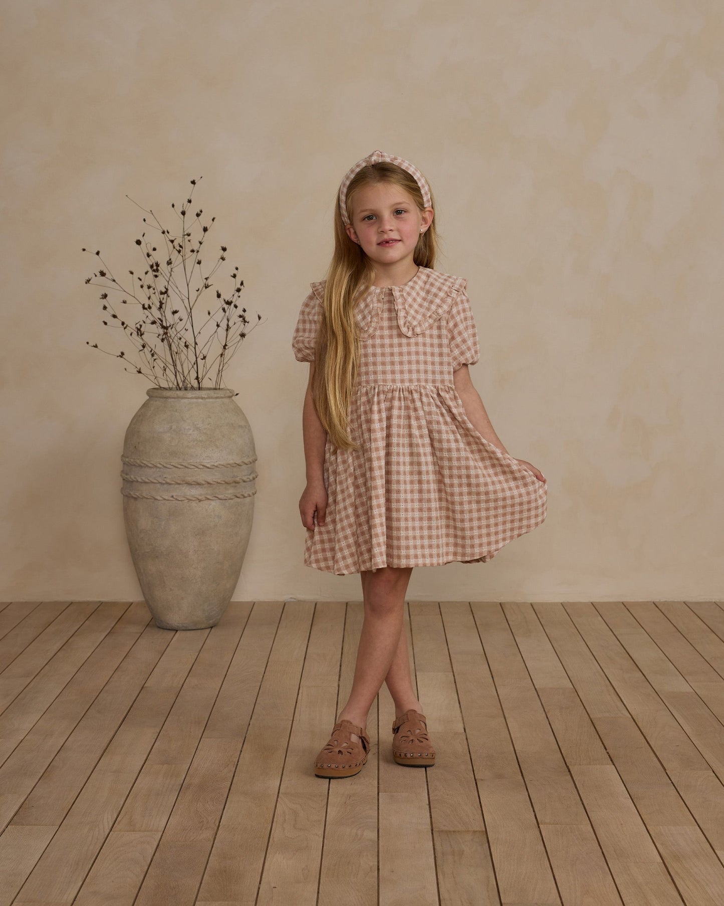 Camille Dress I Pink Gingham