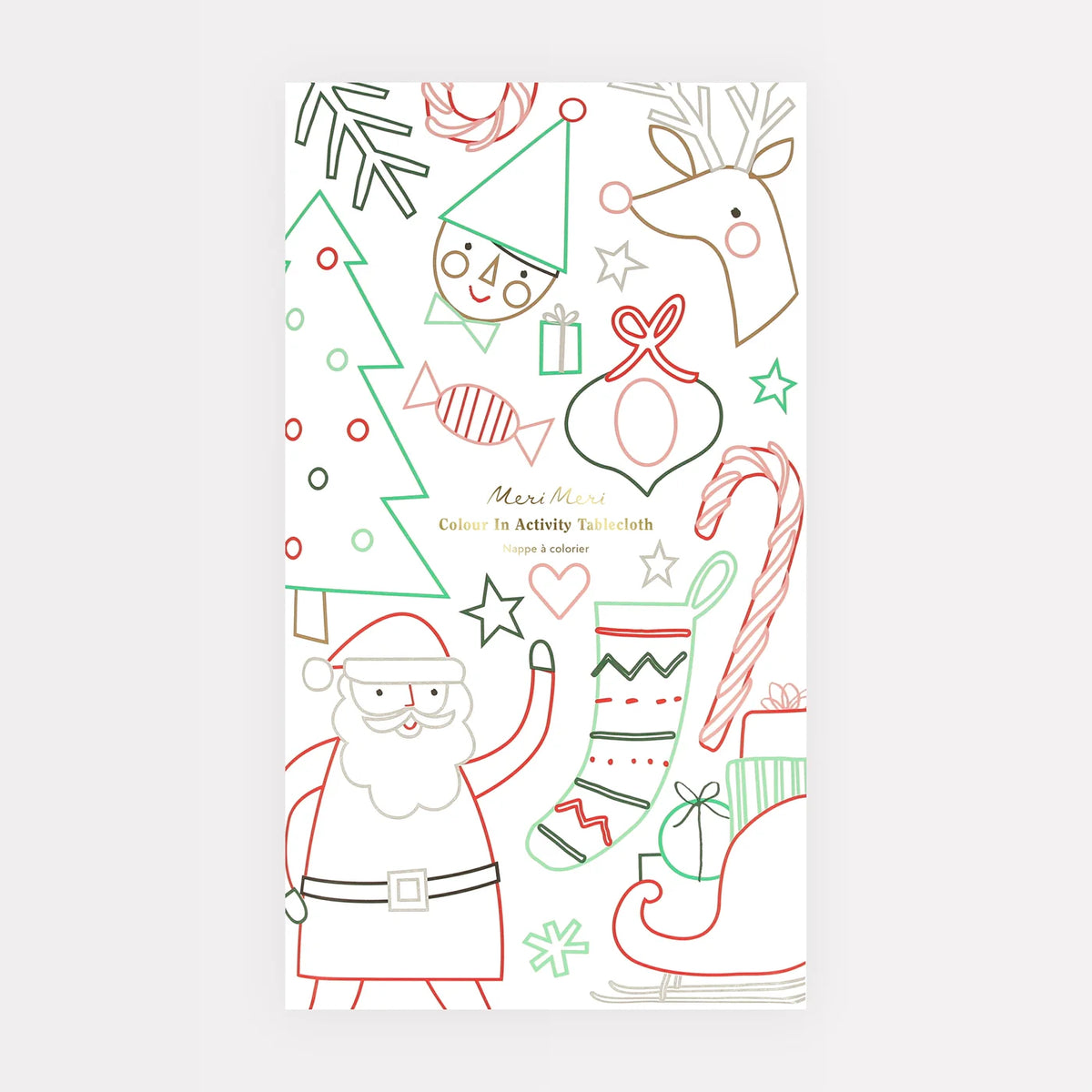 Color Activity Tablecloth | Christmas