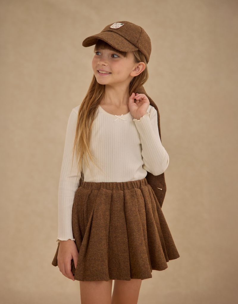 Pleated Mini Skirt | Rustic Plaid