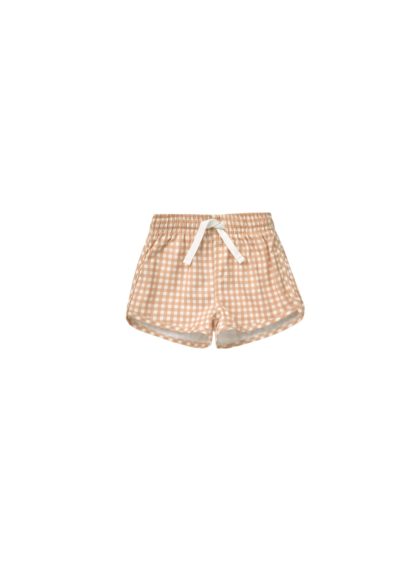 Boys Swim Short I Melon Gingham