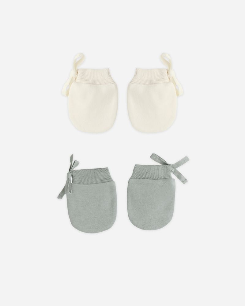 No Scratch Mittens | Steel Blue/Natural