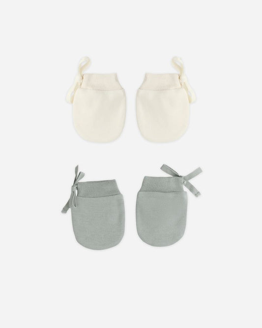 No Scratch Mittens | Steel Blue/Natural