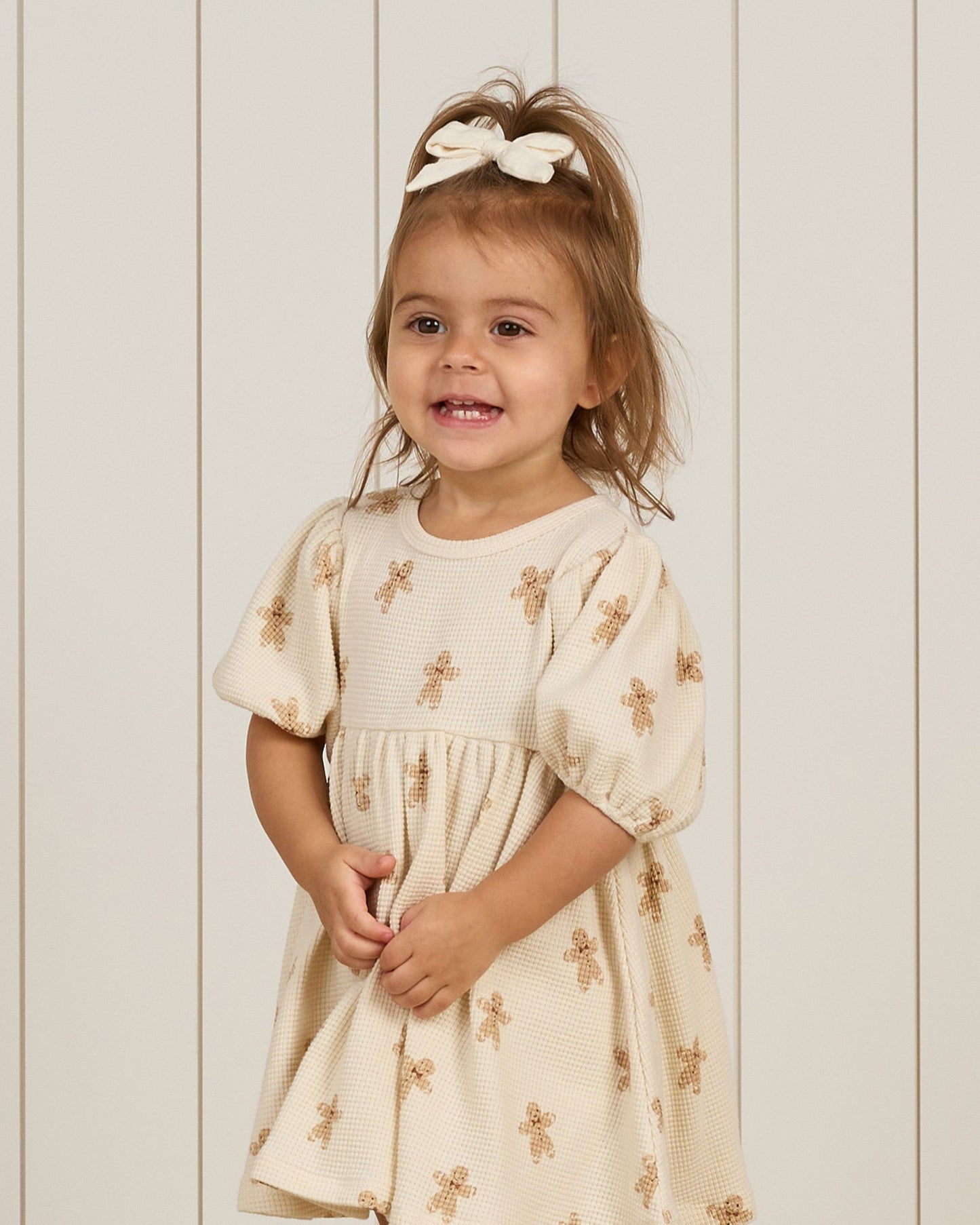 Waffle Babydoll Dress I Gingerbread