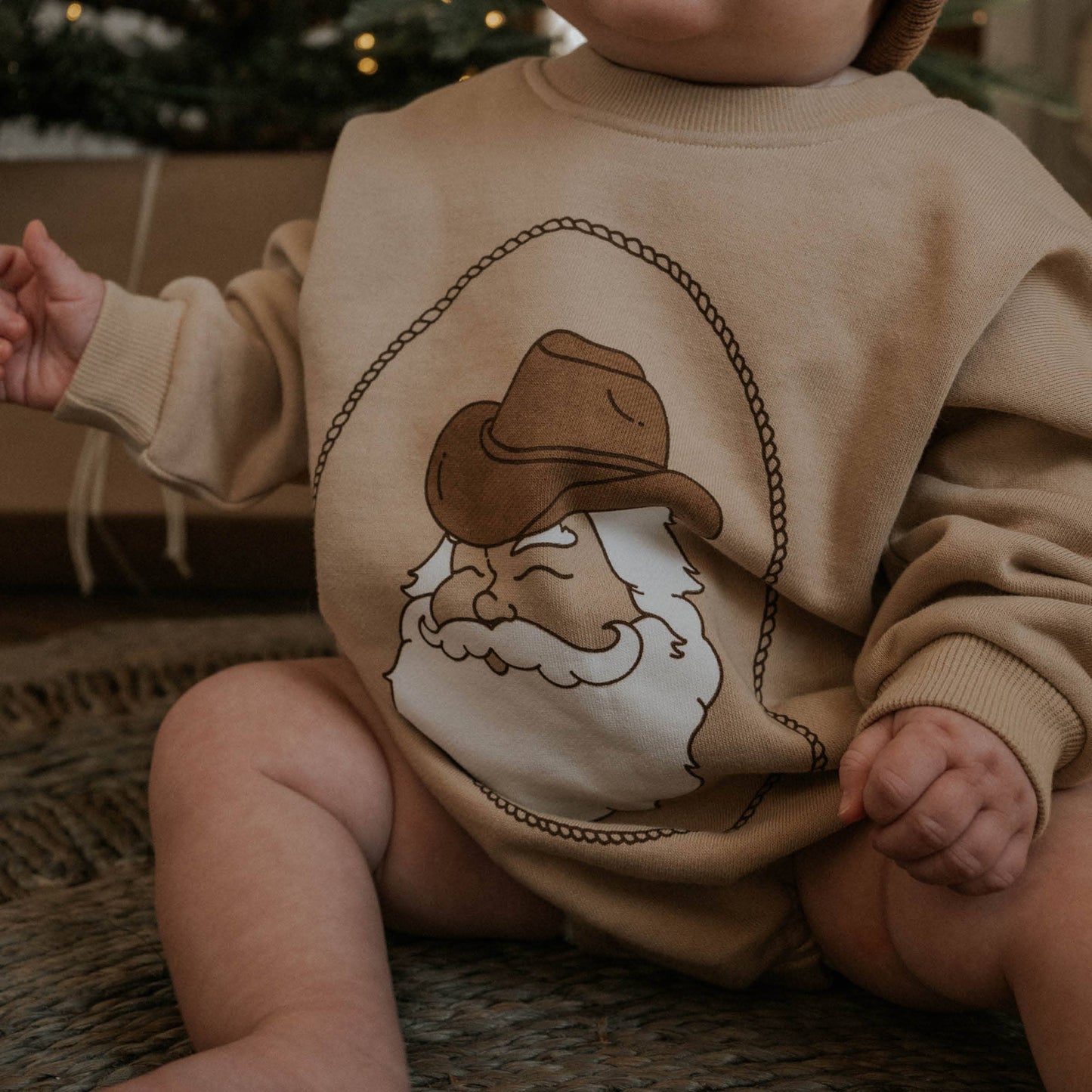 Bubble Romper I Ranch Santa