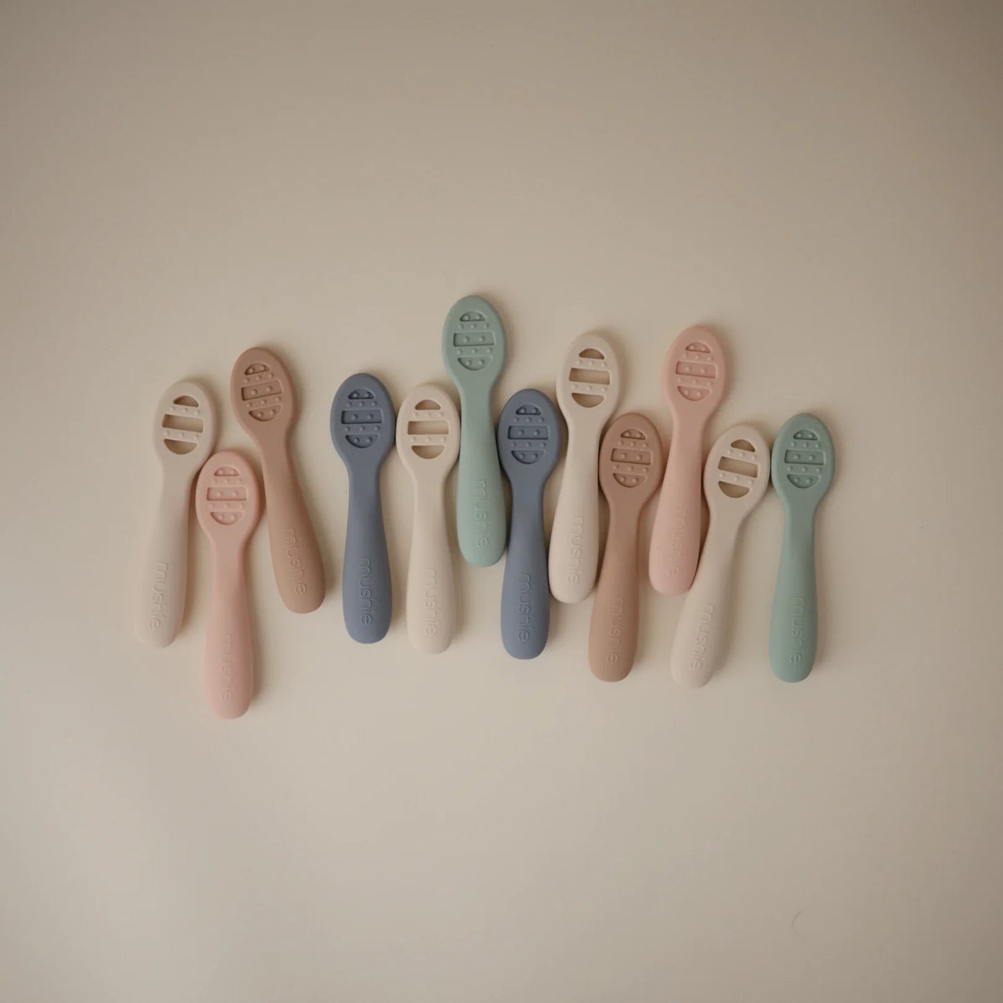 First Feeding Baby Spoons I Cambridge Blue/Shift Sand