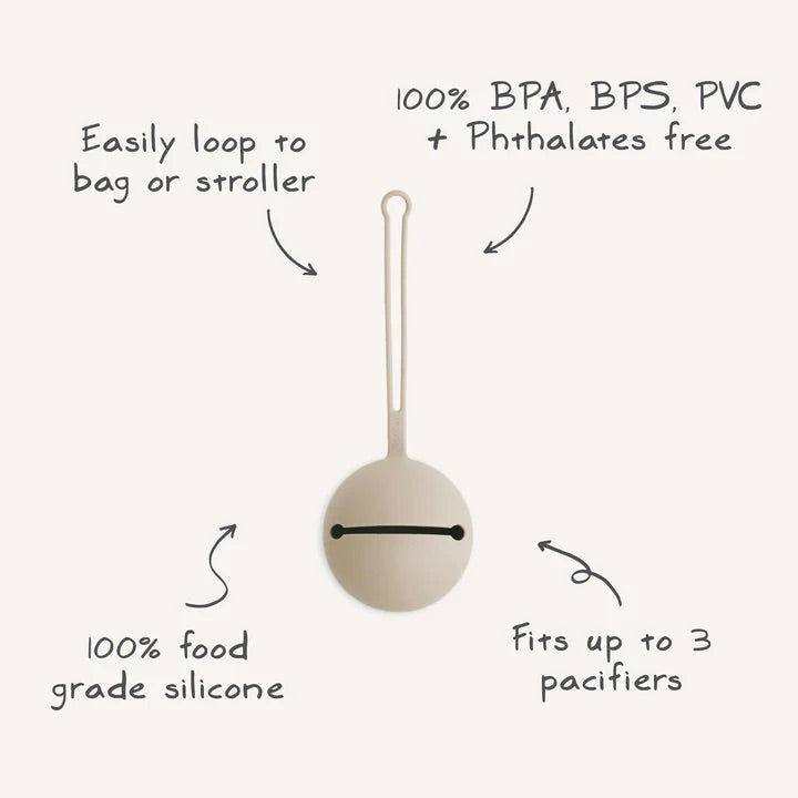 Silicone Pacifier Case | Natural
