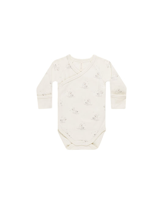 Side Snap Bodysuit I Swans