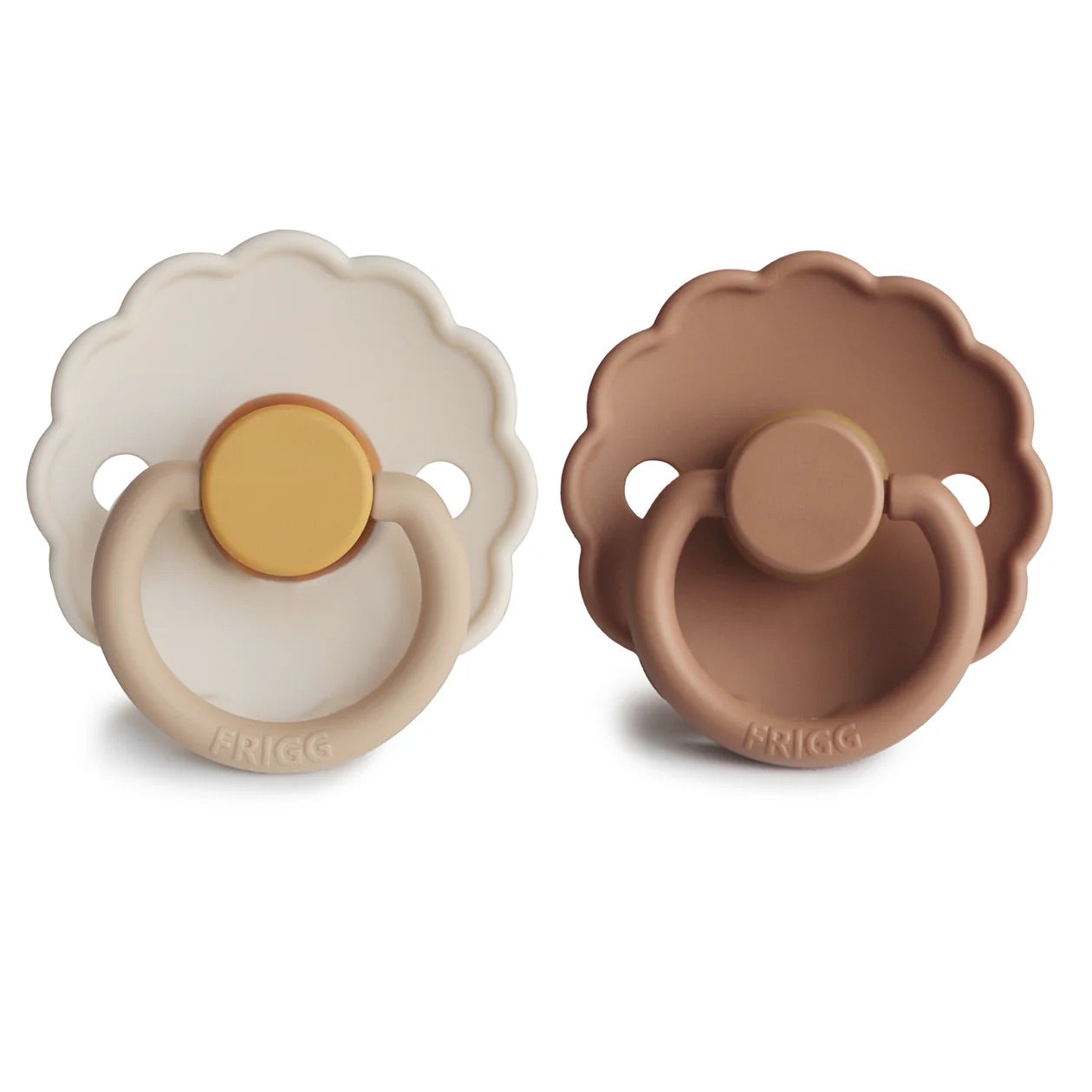 FRIGG Daisy Natural Rubber Pacifier I Chamomile/Peach Bronze