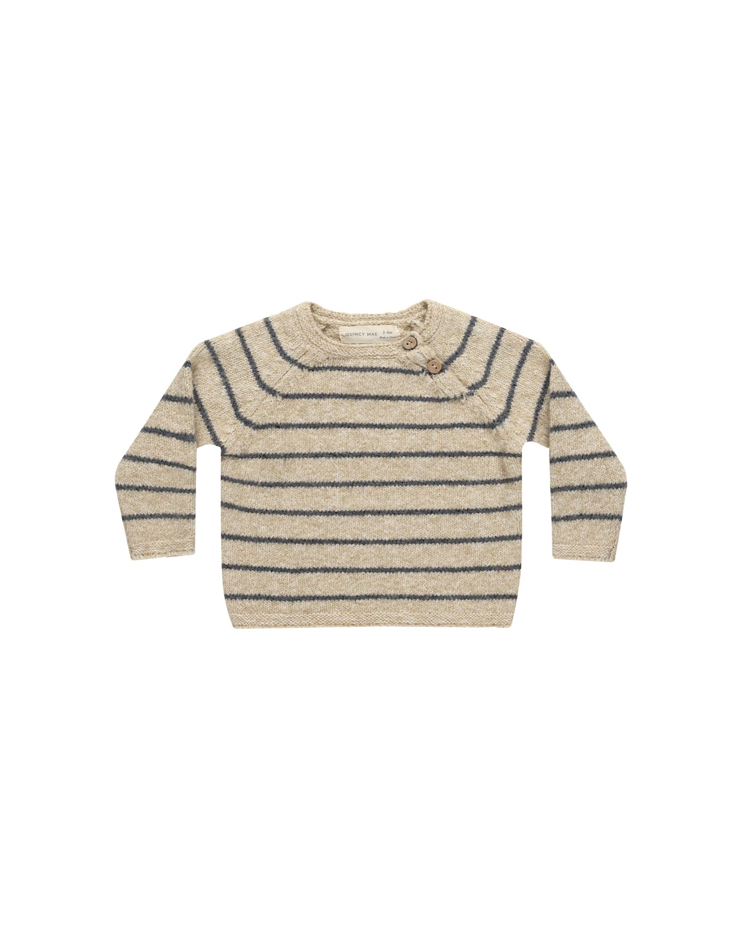 Ace Knit Sweater I Indigo Stripe