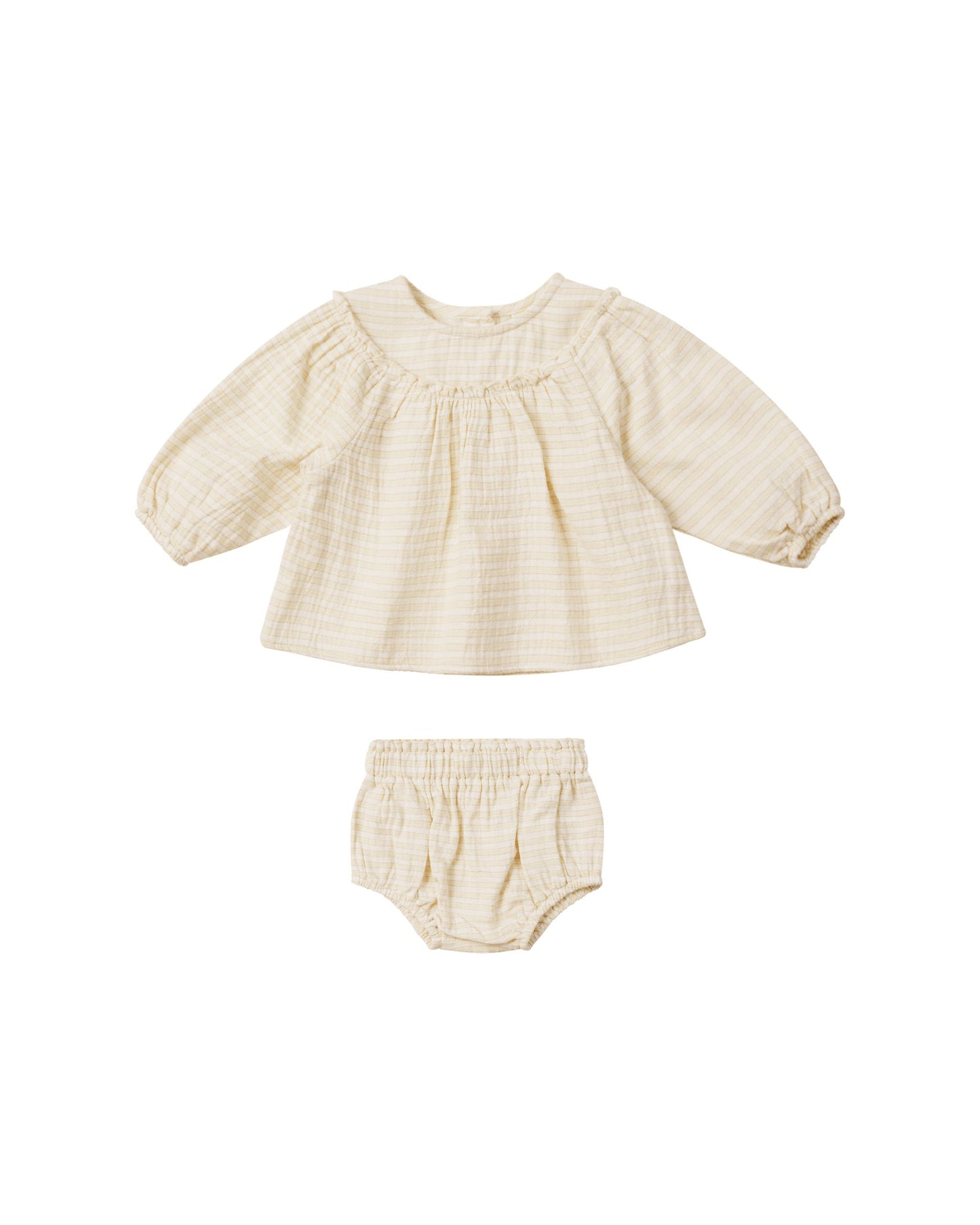 Mia Top + Bloomer Set I Lemon Stripe