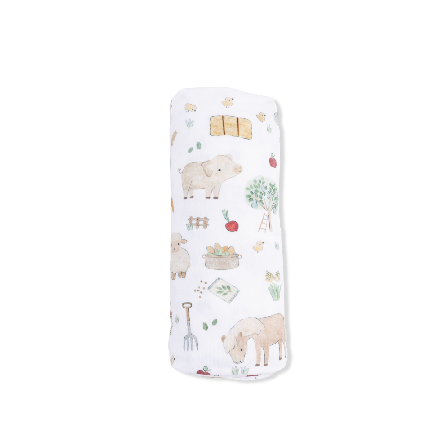 Swaddle Blanket | Cute Farm Animals