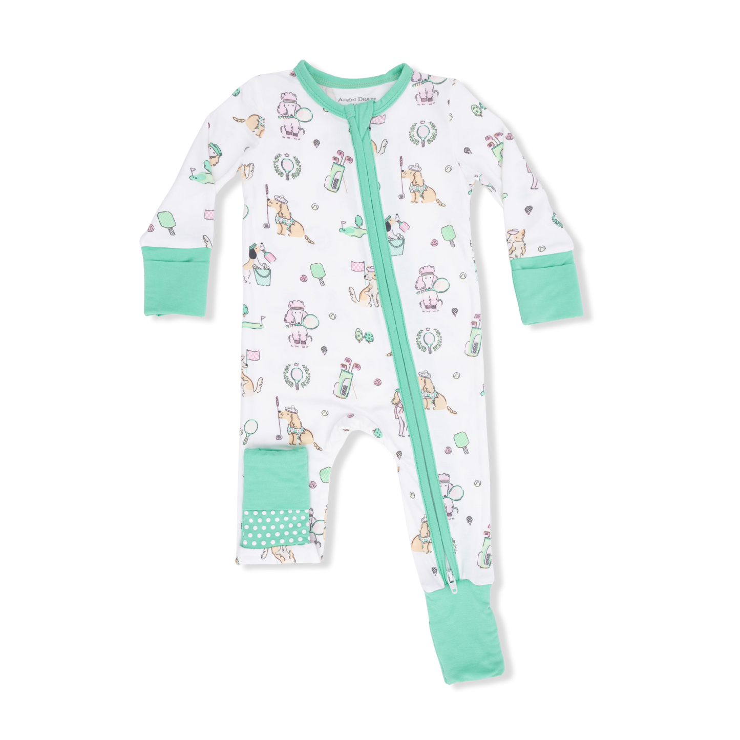 Bamboo Convertible Romper | Country Club Dogs Pink